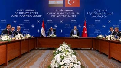 وزيرا الخارجية المصري والتركي يشاركان في اجتماع مجموعة التخطيط المشتركة بأنقرة