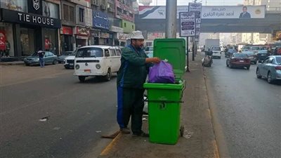 نظافة الجيزة تدعم شارع الملك فيصل بصناديق قمامة إضافية والمتابعة اليومية