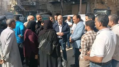 جولة ميدانية لنائب محافظ الجيزة لمتابعة مشروعات الرصف بمدينة الحوامدية