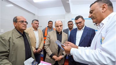 شريف وعد المعطى يستعرضان خطة تنفيذ مشروع محطة مياه الشرب بدقميرة
