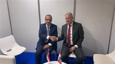 وزير الخارجية يلتقي نظيره اللبناني على هامش المنتدى الإقليمي للاتحاد 